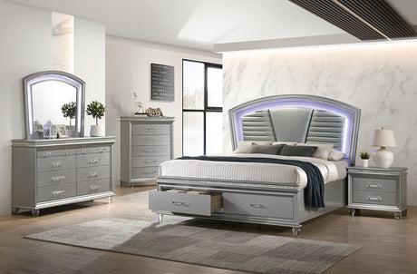 Maddie Silver Queen Bed by Furniture of America at Eve Furniture