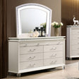 Maddie Pearl White Dresser by Furniture of America at Eve Furniture