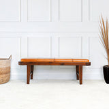 Maddox Bench (Tan Leather) by Ashcroft Furniture at Eve Furniture