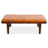Maddox Bench (Tan Leather) by Ashcroft Furniture at Eve Furniture