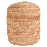 Madeira Jute Natural Pouf by Classic Home at Eve Furniture