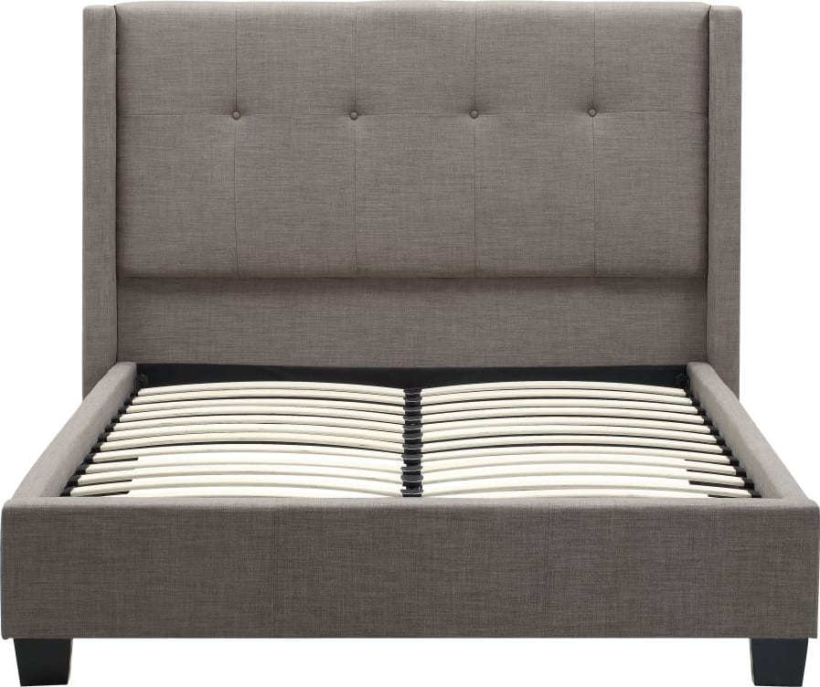 Madeleine Dolphin Linen California King Wingback Platform Bed