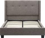 Madeleine Dolphin Linen California King Wingback Platform Bed