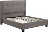 Madeleine Dolphin Linen California King Wingback Platform Bed