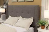 Madeleine Dolphin Linen Full Wingback Platform Bed