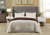 Madeleine Dolphin Linen Full Wingback Platform Bed