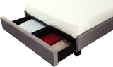 Madeleine Dolphin Linen Queen Wingback Platform Storage Bed