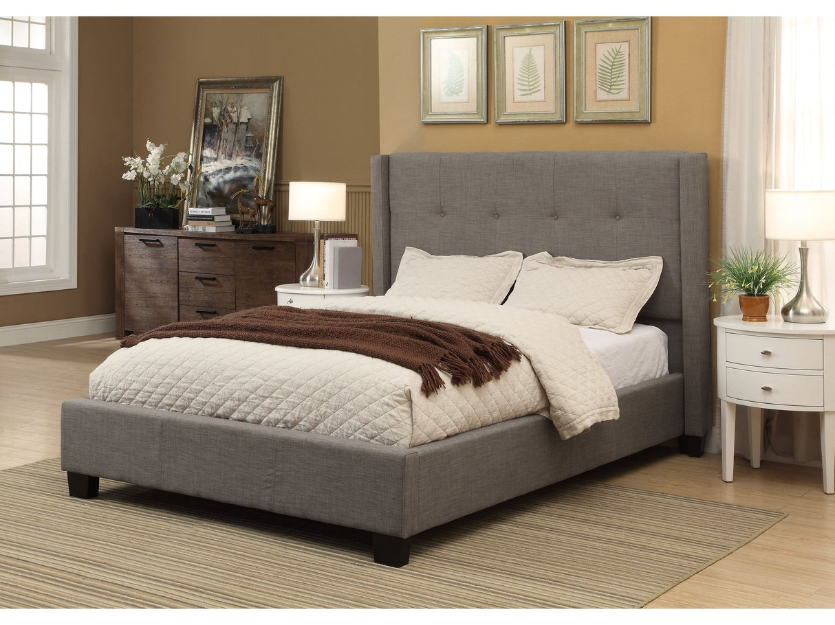Madeleine Wingback Queen Upholstered Platform Bed by Modus Furniture at Eve Furniture
