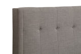 Madeleine Wingback Upholstered Headboard in Dolphin Linen by Modus Furniture at Eve Furniture