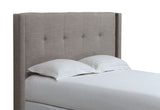 Madeleine Wingback Upholstered Headboard in Dolphin Linen by Modus Furniture at Eve Furniture