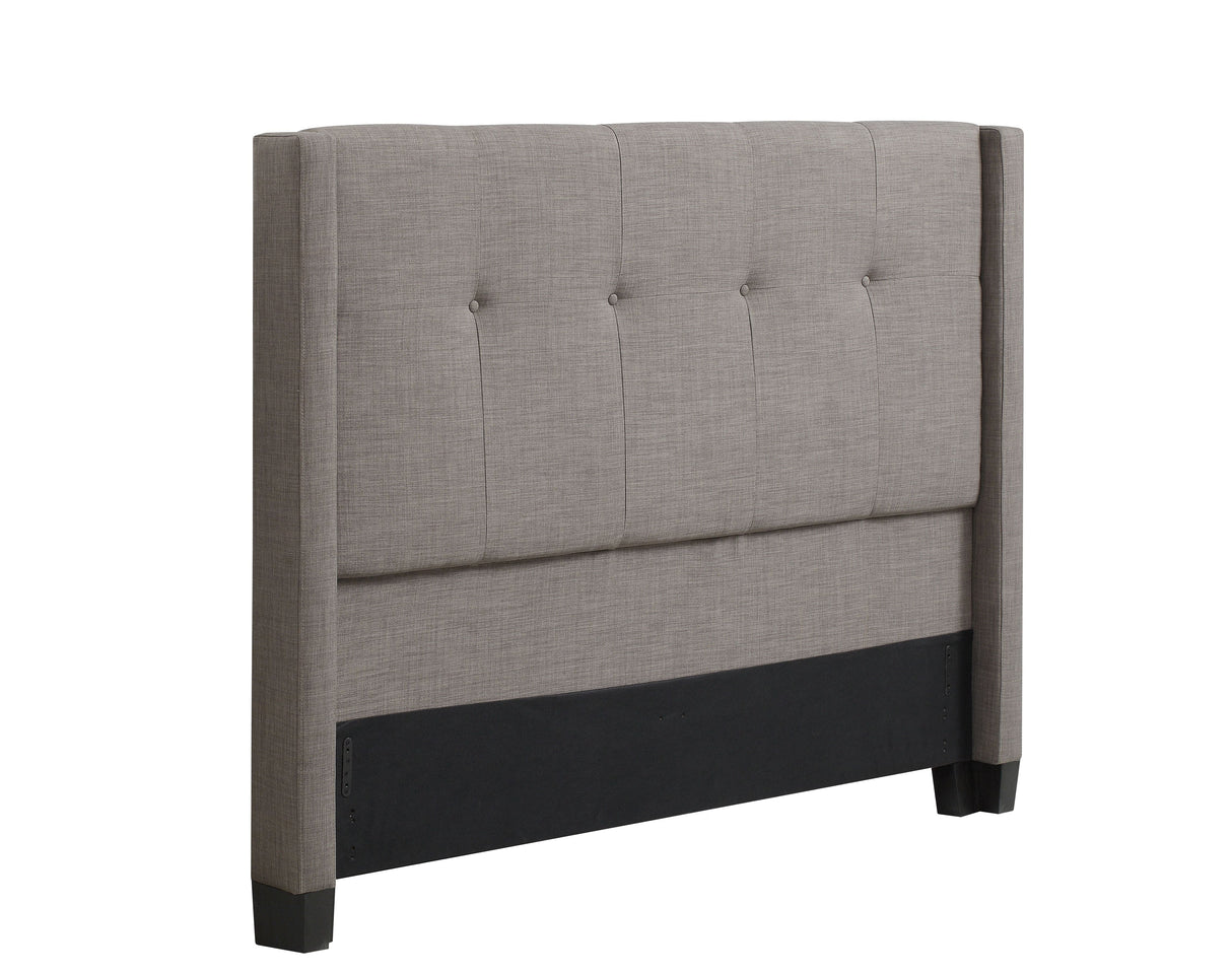 Madeleine Wingback Upholstered Headboard in Dolphin Linen by Modus Furniture at Eve Furniture