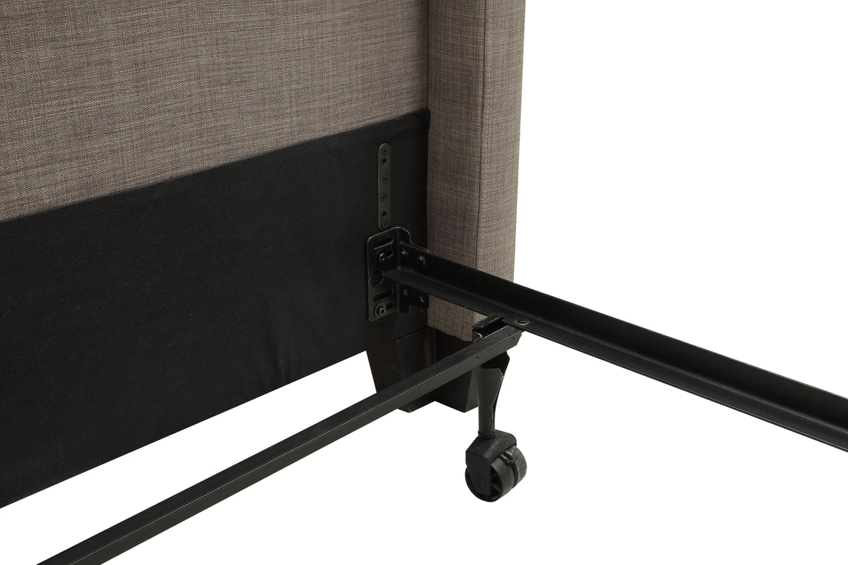 Madeleine Wingback Upholstered Headboard in Dolphin Linen by Modus Furniture at Eve Furniture