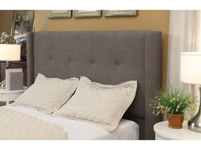 Madeleine Wingback Upholstered Headboard in Dolphin Linen by Modus Furniture at Eve Furniture