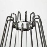 Madeline II Large Gunmetal Gray Metal Glass Test Tube Vase by Mercana at Eve Furniture