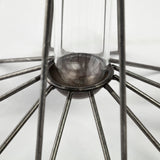 Madeline II Large Gunmetal Gray Metal Glass Test Tube Vase by Mercana at Eve Furniture