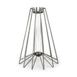 Madeline II Large Gunmetal Gray Metal Glass Test Tube Vase by Mercana at Eve Furniture