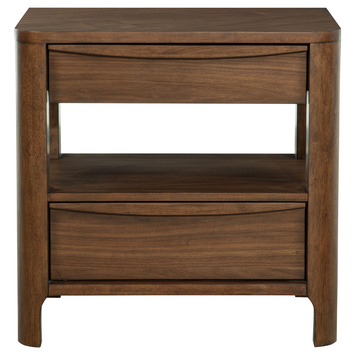 Maderia Walnut 2-Drawer Nightstand by Coaster at Eve Furniture