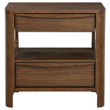 Maderia Walnut 2-Drawer Nightstand by Coaster at Eve Furniture