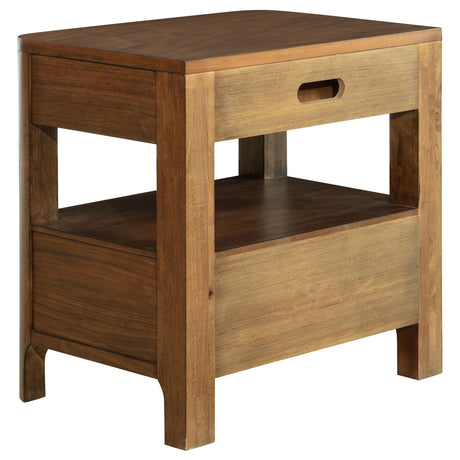 Maderia Walnut 2-Drawer Nightstand by Coaster at Eve Furniture