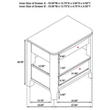 Maderia Walnut 5-Piece Eastern King Bedroom Set by Coaster at Eve Furniture