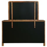 Maderia Walnut 8-drawer Dresser and Mirror by Coaster at Eve Furniture