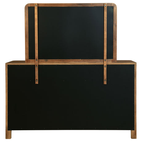 Maderia Walnut 8-drawer Dresser and Mirror by Coaster at Eve Furniture