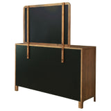 Maderia Walnut 8-drawer Dresser and Mirror by Coaster at Eve Furniture