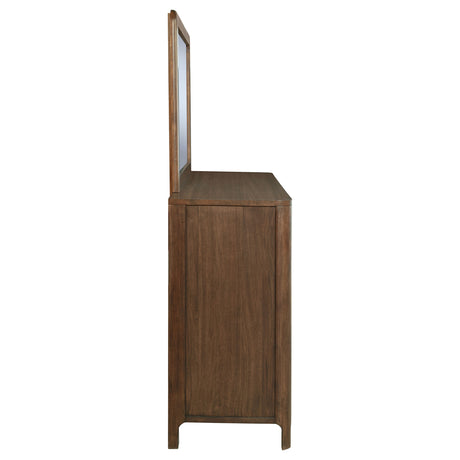 Maderia Walnut 8-drawer Dresser and Mirror by Coaster at Eve Furniture
