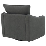 Madia Charcoal Gray Boucle Upholstered Swivel Glider Chair by Coaster at Eve Furniture