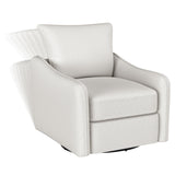 Madia Vanilla Upholstered Slope Arm Swivel Club Chair by Coaster at Eve Furniture