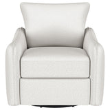 Madia Vanilla Upholstered Slope Arm Swivel Club Chair by Coaster at Eve Furniture