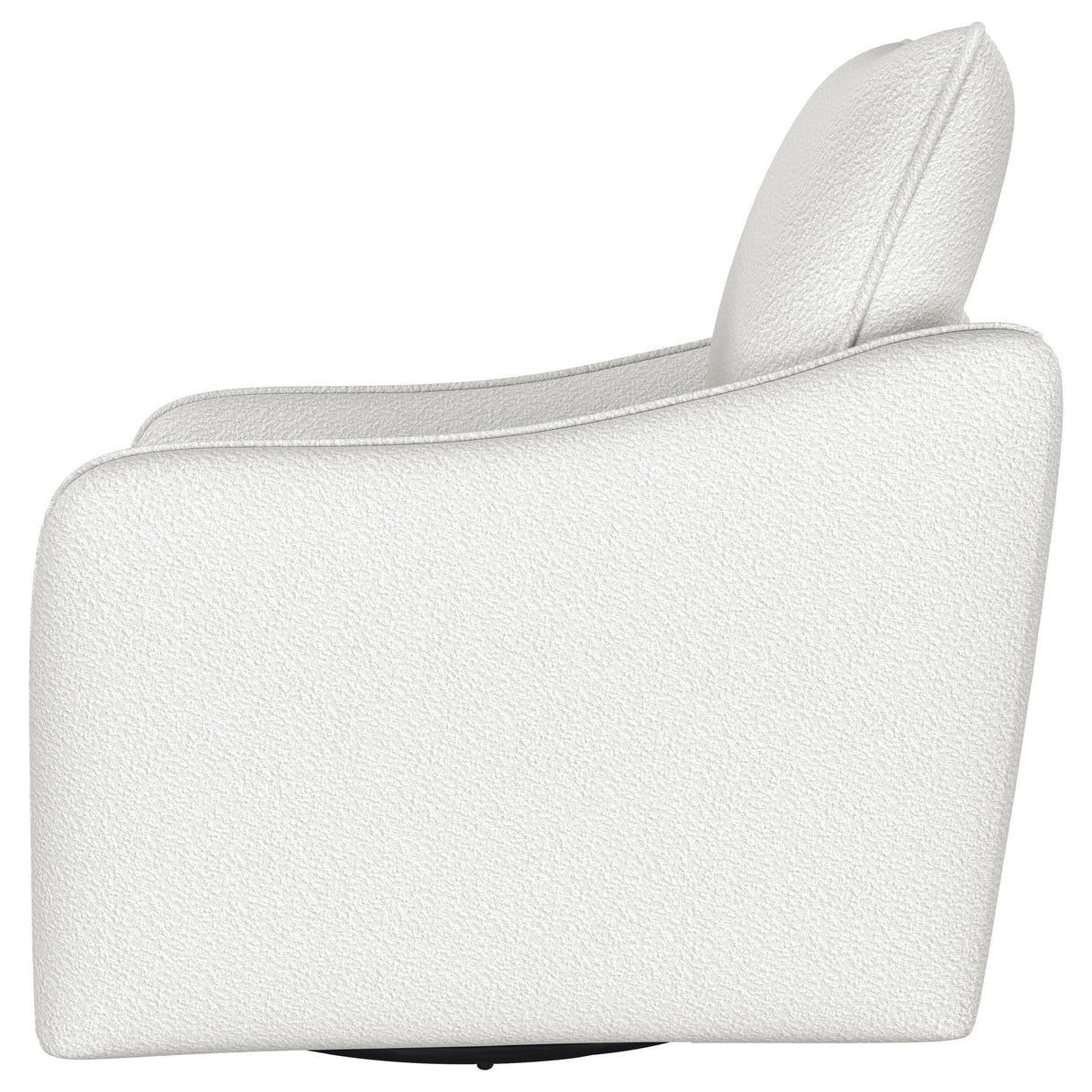 Madia Vanilla Upholstered Slope Arm Swivel Club Chair by Coaster at Eve Furniture