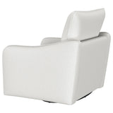Madia Vanilla Upholstered Slope Arm Swivel Club Chair by Coaster at Eve Furniture