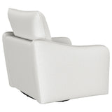 Madia Vanilla Upholstered Slope Arm Swivel Club Chair by Coaster at Eve Furniture