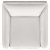 Madia Vanilla Upholstered Slope Arm Swivel Club Chair by Coaster at Eve Furniture