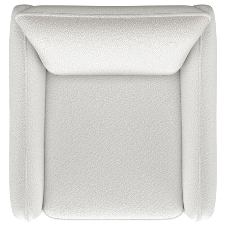 Madia Vanilla Upholstered Slope Arm Swivel Club Chair by Coaster at Eve Furniture