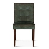 Madison 18" Dining Chair in Green Velvet with Dark Legs, Set of 2 by Home Trends & Design at Eve Furniture