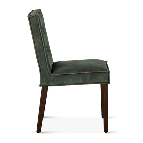 Madison 18" Dining Chair in Green Velvet with Dark Legs, Set of 2 by Home Trends & Design at Eve Furniture