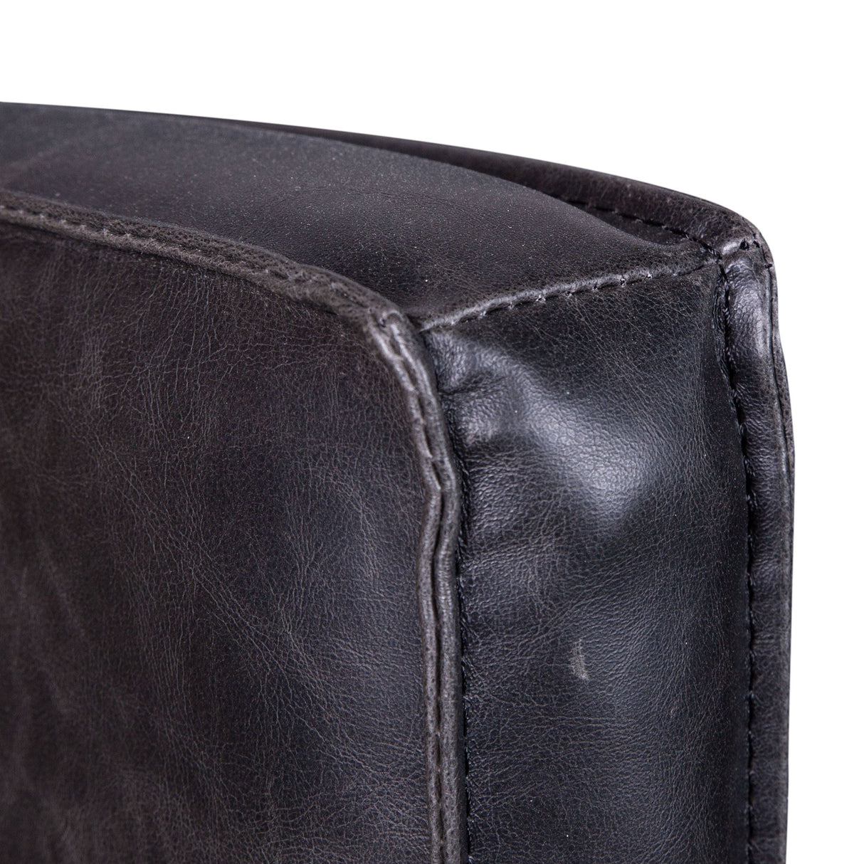 Madison 24" Dining Armchair in Black Eco Leather with Dark Legs by Home Trends & Design at Eve Furniture