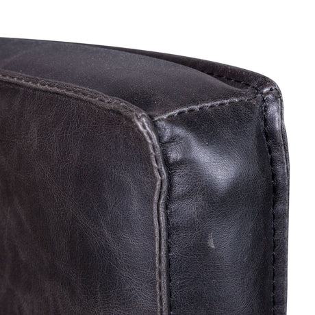 Madison 24" Dining Armchair in Black Eco Leather with Dark Legs by Home Trends & Design at Eve Furniture