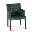 Madison 24" Dining Armchair in Green Velvet with Dark Legs by Home Trends & Design at Eve Furniture