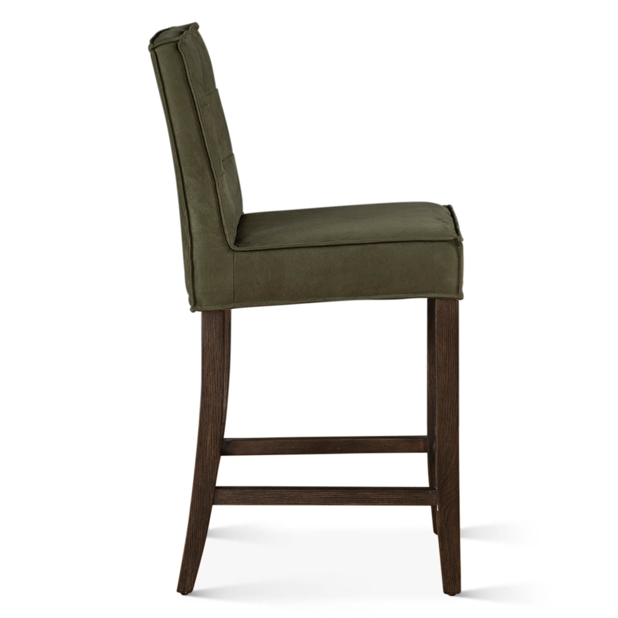 Madison Counter Chair in Green Eco Suede with Dark Legs by Home Trends & Design at Eve Furniture