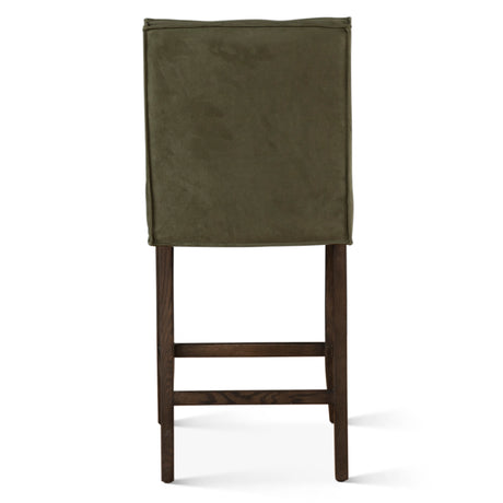 Madison Counter Chair in Green Eco Suede with Dark Legs by Home Trends & Design at Eve Furniture