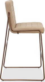 Madison Honey/Light Bronze Metal Frame Bar Stool by Modus Furniture at Eve Furniture