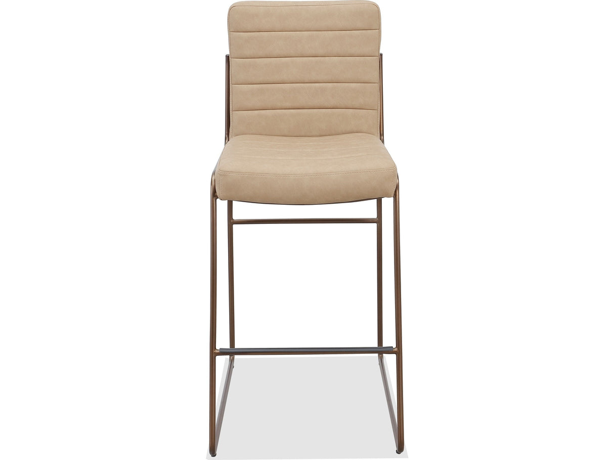 Madison Honey/Light Bronze Metal Frame Bar Stool by Modus Furniture at Eve Furniture
