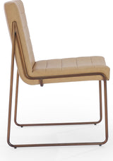 Madison Honey/Light Bronze Metal Frame Dining Chair (Set of 2)