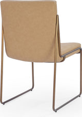 Madison Honey/Light Bronze Metal Frame Dining Chair (Set of 2)