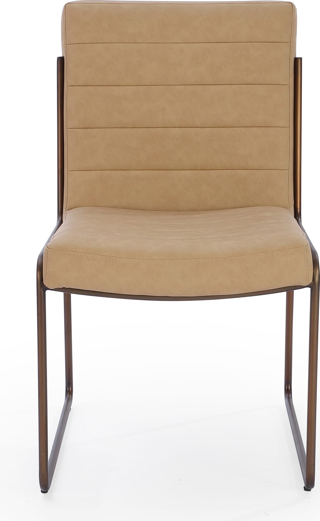 Madison Honey/Light Bronze Metal Frame Dining Chair (Set of 2)