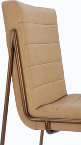 Madison Honey/Light Bronze Metal Frame Dining Chair (Set of 2)