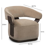 Madison Linen Chenille Swivel Accent Chair by TOV Furniture at Eve Furniture